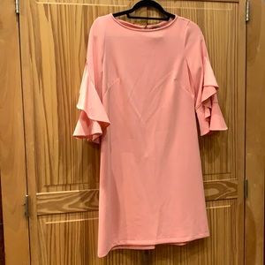 Dress barn peach midi dress